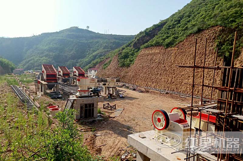 成套制砂生產線安裝現場 成套制砂生產線安裝現場